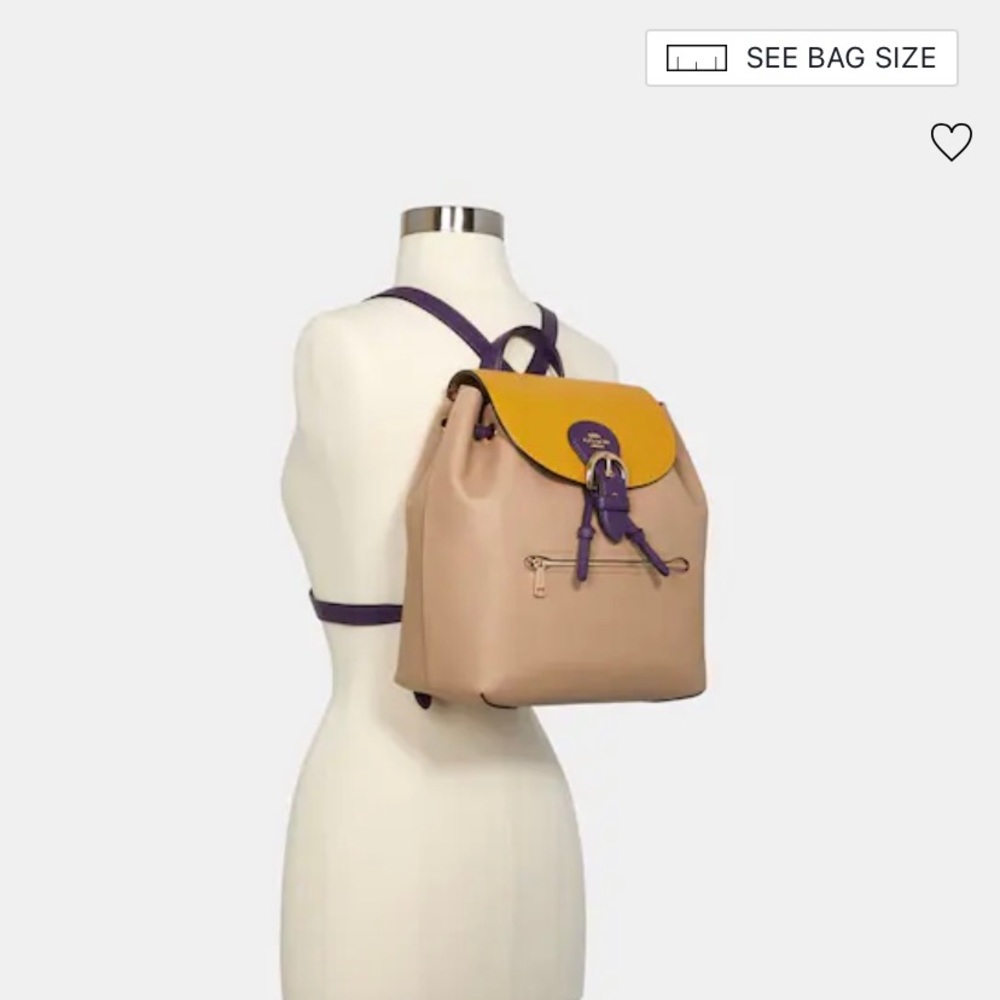 Coach Kleo Backpack In Colorblock. C5788